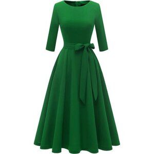 Women's Cocktail Dress Vintage 3/4 Sleeves Formal Dress
